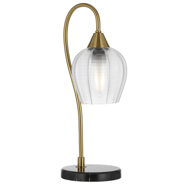 Buy Table Lamps Australia AZALEA Table Lamp Black & Antique Gold - AZALEA TL-BKAG