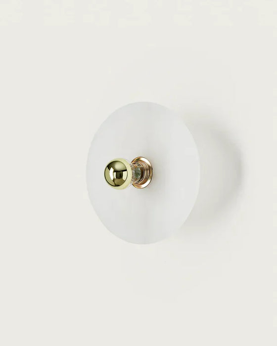 Alba Medium Wall Light Shiny Gold Chrome Black or White