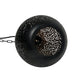 Buy Pendant Lights Australia Aquarius Small 1 Light Perforated Teardrop Pendant Black - ZAF10225BK
