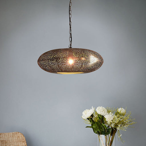 Buy Pendant Lights Australia Zetland 1 Light Iron Dish Pendant Large Black - ZAF10252BK