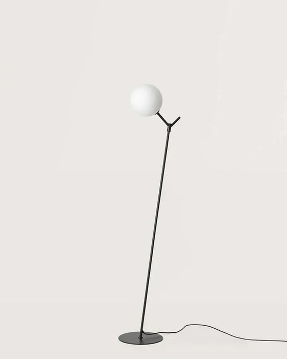 Atom LED Floor Lamp 5W 2700k Matte Black & Clear - ARO.P1214/NEG/CLR