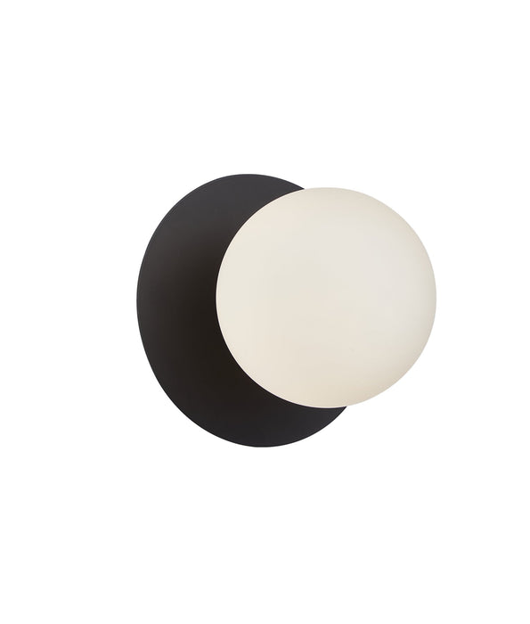 Balle Interior Round Base Wall Light Black - BALLE2R