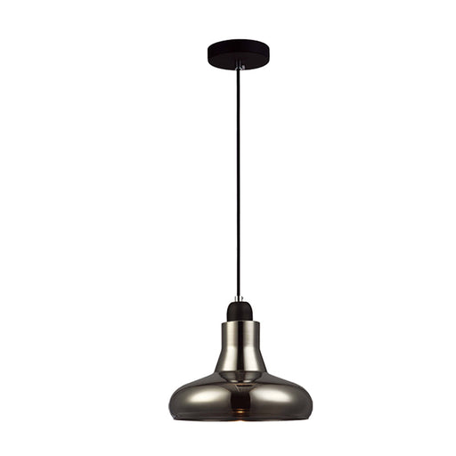 Buy Pendant Lights Australia Barrosa 1 Light Black Smoke Glass Pendant - BARROSA