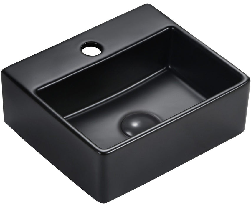 Lexi 330mm Above Counter Basin Black - BAS-332912-BLK