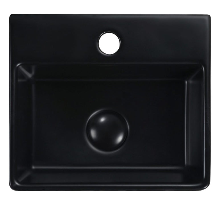 Lexi 330mm Above Counter Basin Black - BAS-332912-BLK
