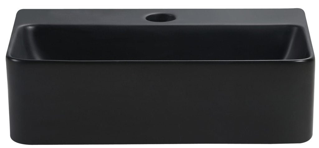 Mallory 365mm Above Counter Basin Black - BAS-3625105-BLK