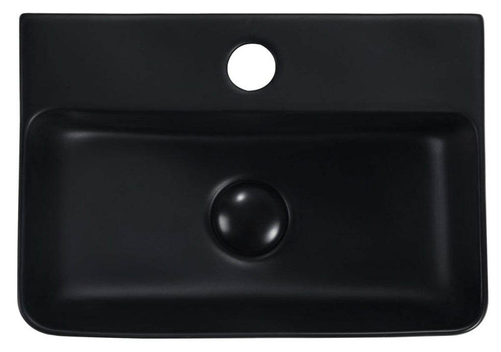 Mallory 365mm Above Counter Basin Black - BAS-3625105-BLK