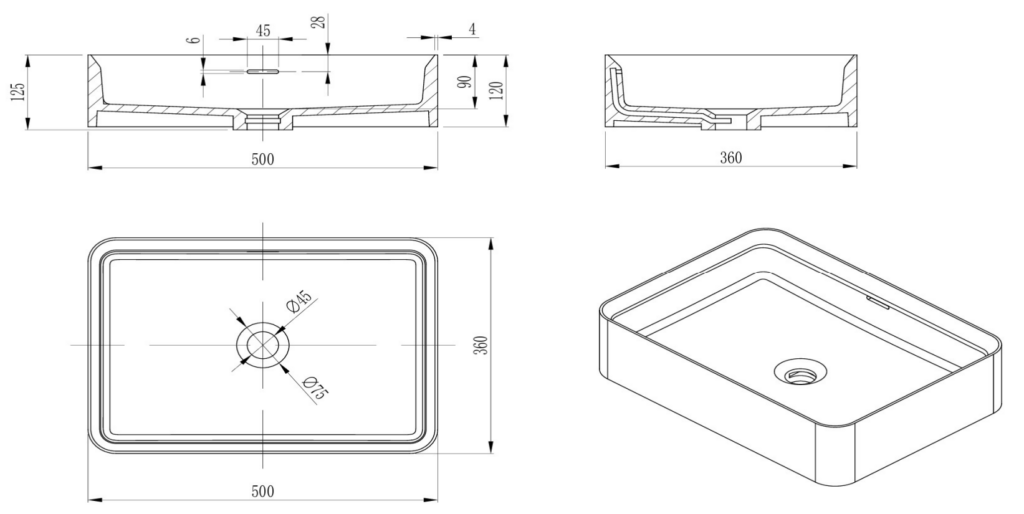 Astera Above Counter Basins Latte - BAS-503612-LAT