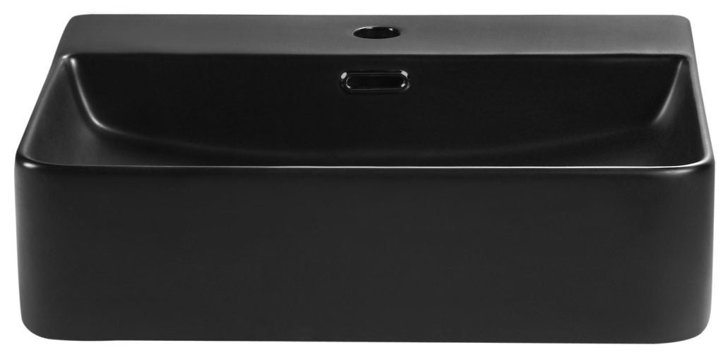 Florentine 500mm Above Counter Basin Black - BAS-504213-BLK