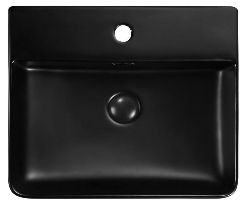 Florentine 500mm Above Counter Basin Black - BAS-504213-BLK