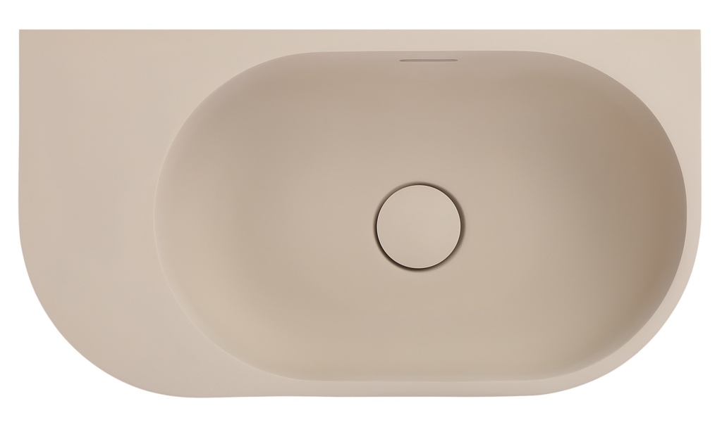 Elysia Left Hand Above Counter Basins Latte - BAS-L-502715-LAT
