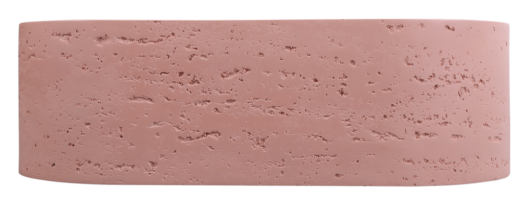 Elysia Left Hand Above Counter Basins Rose - BAS-L-502715-ROS
