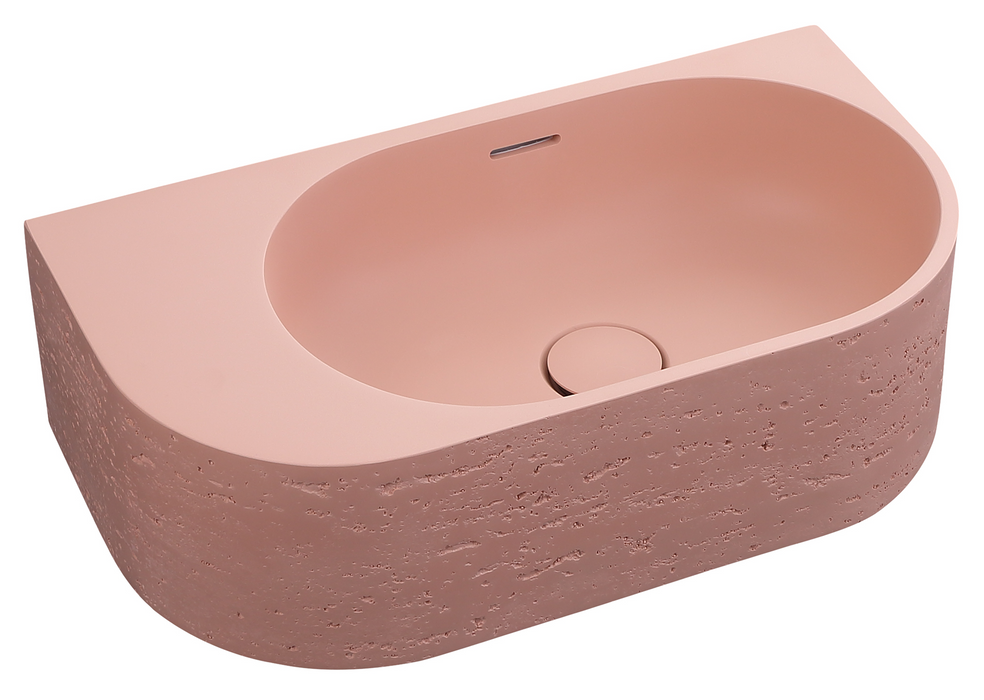 Elysia Left Hand Above Counter Basins Rose - BAS-L-502715-ROS
