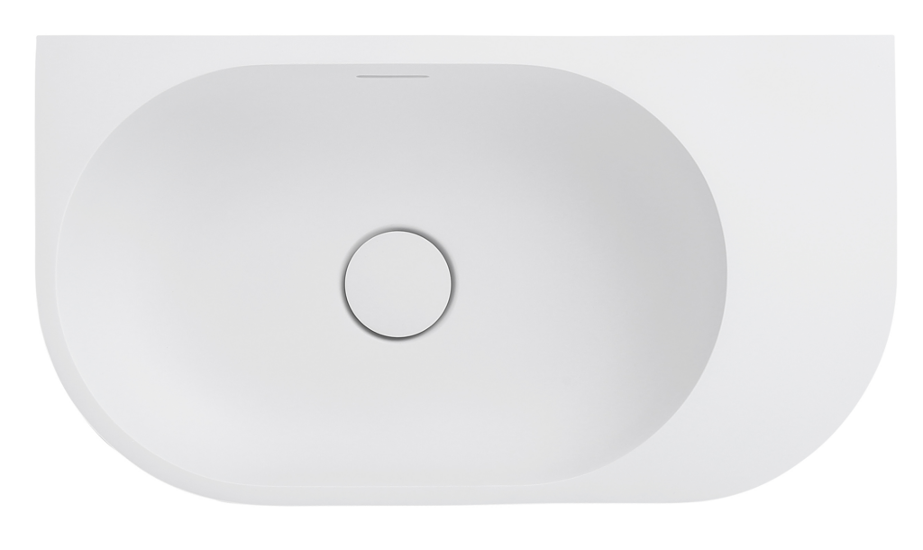 Elysia Right Hand Above Counter Basins Neige - BAS-R-502715-NEI