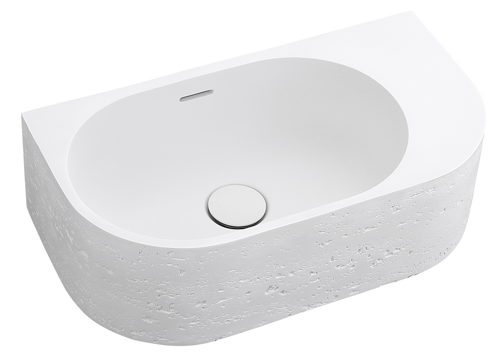Elysia Right Hand Above Counter Basins Neige - BAS-R-502715-NEI