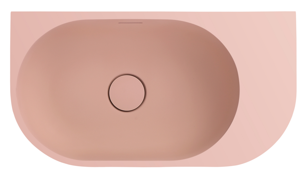 Elysia Right Hand Above Counter Basins  Rose - BAS-R-502715-ROS