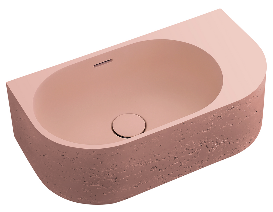 Elysia Right Hand Above Counter Basins  Rose - BAS-R-502715-ROS