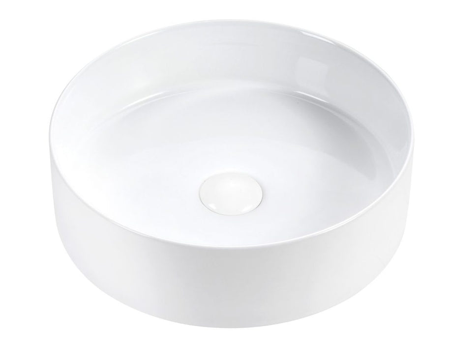 Rotonda 400mm Above Counter Basin White - BAS-RND-4012