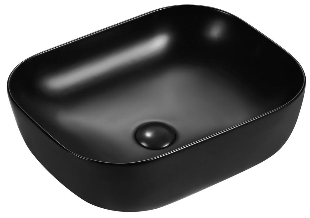 Lina 505mm Above Counter Basin Black - BASL-504014.5-BLK