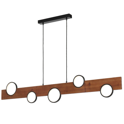 Buy Pendant Lights Australia BERGEN Pendant Light Black / Walnut 3000K - BERGEN PE150-WL