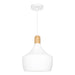 Buy Pendant Lights Australia Bevo Pendant Light Satin White Metal - BEVO1PWHT