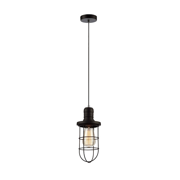 Buy Mini Pendants Australia Blackband 1 Light Black Curved Cage Pendant - BLACKBAND1