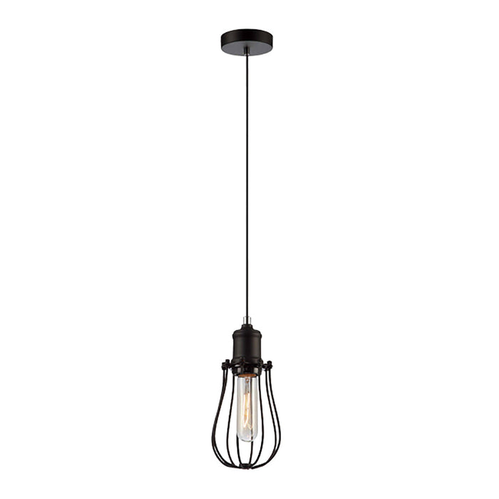 Buy Mini Pendants Australia Blackband 1 Light Black Iron Pear Cage Pendant - BLACKBAND4