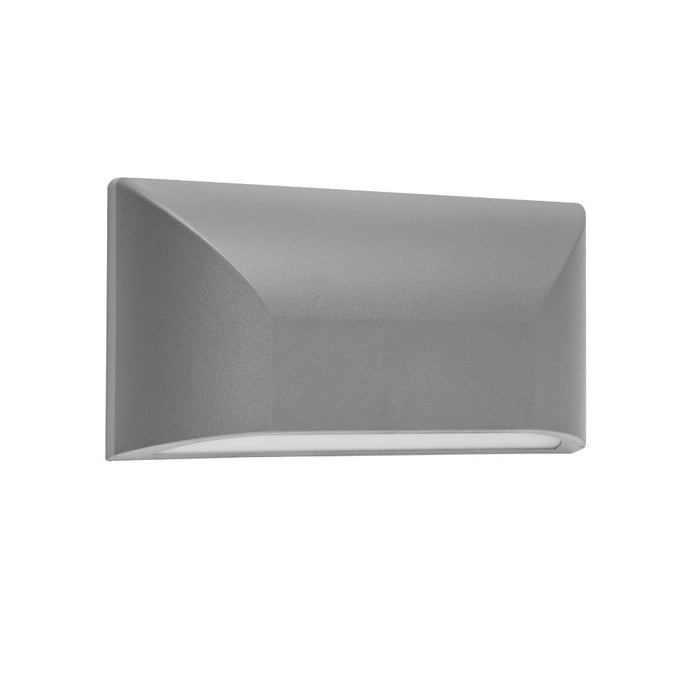 Buy Outdoor Step Lights Australia Bloc LED Wall Light  220mm TRI Colour IP65 Silver - BLOC EX5-SL3C
