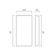 Buy Up / Down Wall Lights Australia Bloc Up &  Down Wall 2 Lights 8W White Polycarbonate 3CCT - BLOC EX8-WH3C