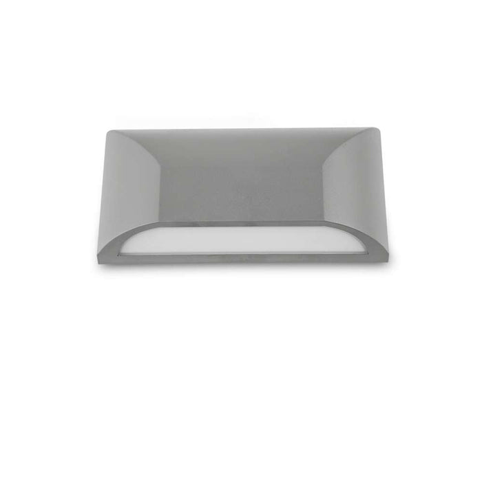 Buy Outdoor Step Lights Australia Bloc LED Wall Light  220mm TRI Colour IP65 Silver - BLOC EX5-SL3C