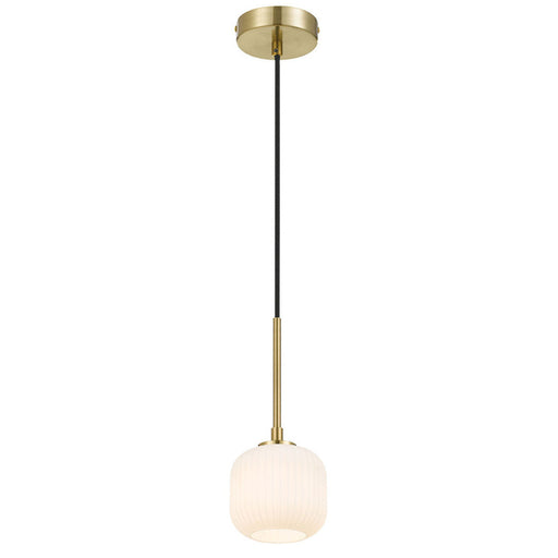 Buy Pendant Lights Australia Bobo 1 Light Pendant Antique Gold & Opal Matt - BOBO PE01-AGOM