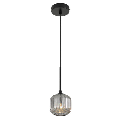 Buy Pendant Lights Australia Bobo 1 Light Pendant Black & Smoke - BOBO PE01-BKSM