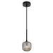 Buy Pendant Lights Australia Bobo 1 Light Pendant Black & Smoke - BOBO PE01-BKSM