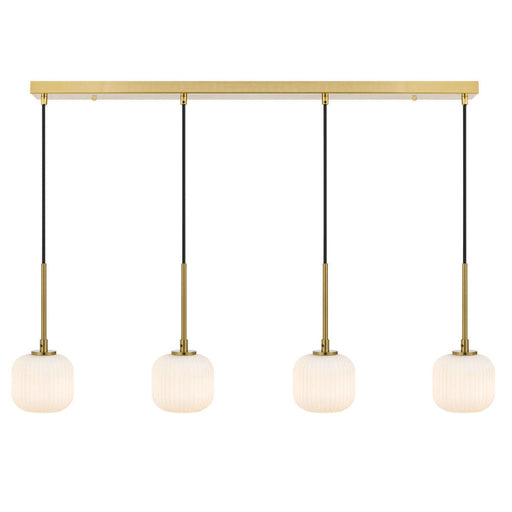 Buy Island Pendant Lights Australia Bobo 4 Light Island Pendant Antique Gold & Opal Matt - BOBO PE04-AGOM
