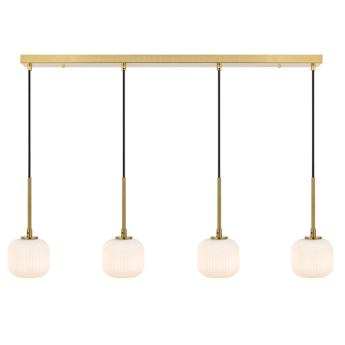 Buy Island Pendant Lights Australia Bobo 4 Light Island Pendant Antique Gold & Opal Matt - BOBO PE04-AGOM