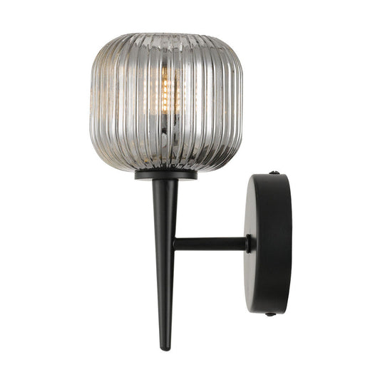 Buy Wall Sconce Australia Bobo 1 Light Wall Light Black & Smoke - BOBO WB1-BKSM