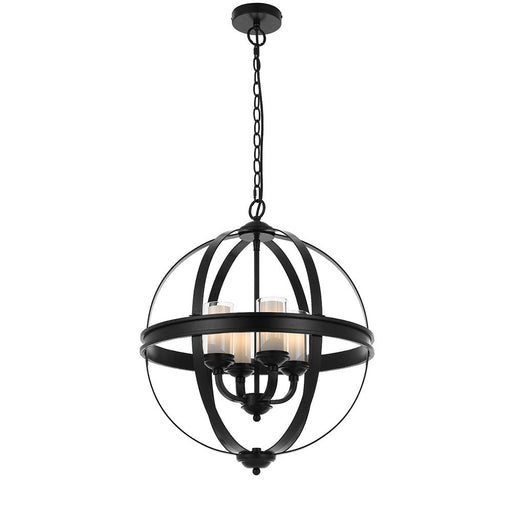 Buy Pendant Lights Australia Bodum 4 Light Pendant Black Matt, Clear, Opal - BODUM PE4-BK