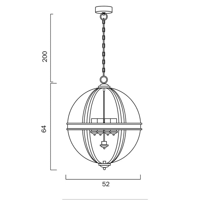 Buy Pendant Lights Australia Bodum 4 Light Pendant Black Matt, Clear, Opal - BODUM PE4-BK