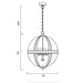 Buy Pendant Lights Australia Bodum 4 Light Pendant Black Matt, Clear, Opal - BODUM PE4-BK