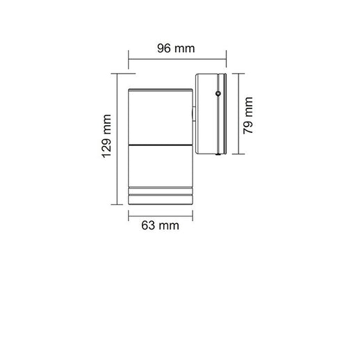 Buy Exterior Wall Lights Australia BONDI Fixed Exterior Wall Light 4W Stainless Steel Aluminium 3CCT - SE7121TC/SLS
