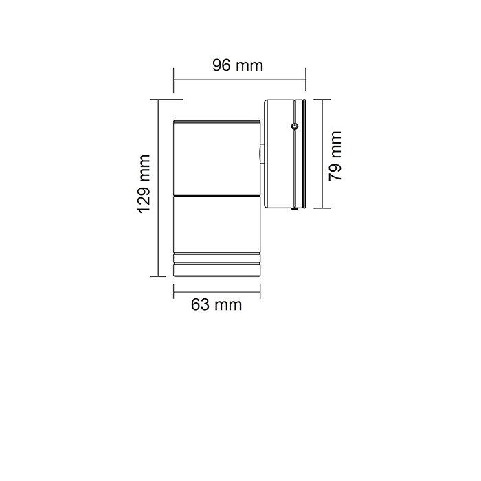 Buy Exterior Wall Lights Australia BONDI Fixed Exterior Wall Light 4W Stainless Steel Aluminium 3CCT - SE7121TC/SLS