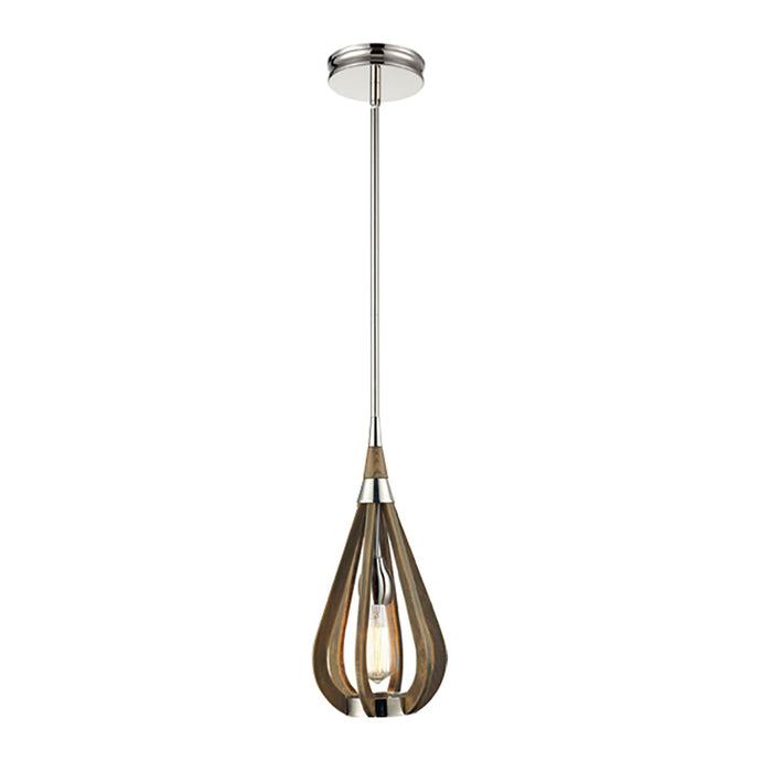 Buy Pendant Lights Australia Bonito 1 Light Taupe Wood Small Pendant - BONITO1