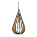 Buy Pendant Lights Australia Bonito 6 Light Taupe Wood Large Pendant - BONITO3