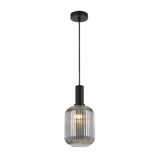 Buy Mini Pendants Australia Bonura 1 Light Pendant 140mm Black & Smoke - BONURA PE14-BKSM