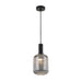 Buy Mini Pendants Australia Bonura 1 Light Pendant 140mm Black & Smoke - BONURA PE14-BKSM