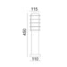 Buy Bollard Lights Australia Borda Louvred Bollard Light Short 304 Stainless Steel IP44 - BORDA4
