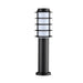 Buy Bollard Lights Australia Borda Louvred Bollard Light Short 304 Stainless Steel Black IP44 - BORDA3