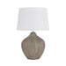 Buy Table Lamps Australia BORNEO Table Lamp Light Bronze Ceramic / White Fabric - BORNEO TL-BZWH