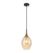 Buy Pendant Lights Australia Interior Wine Glass Shape 1 Light Pendant Bronze Amber - BROTE1