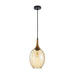 Buy Pendant Lights Australia Interior Wine Glass Shape 1 Light Pendant Bronze Amber - BROTE1